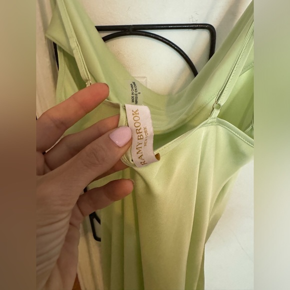 Lime green army brook slip dress - Picture 3 of 5